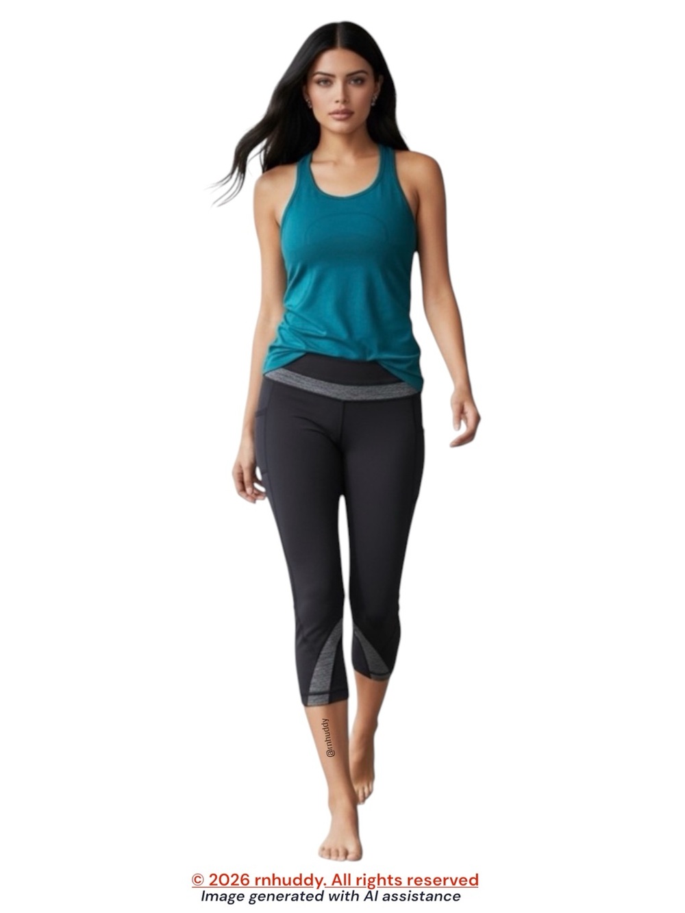 Lululemon size 6 black Run: Inspire Crop leggings